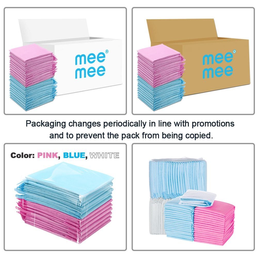 Mee Mee - Disposable Changing Mats - 160pcs - Pink/Blue