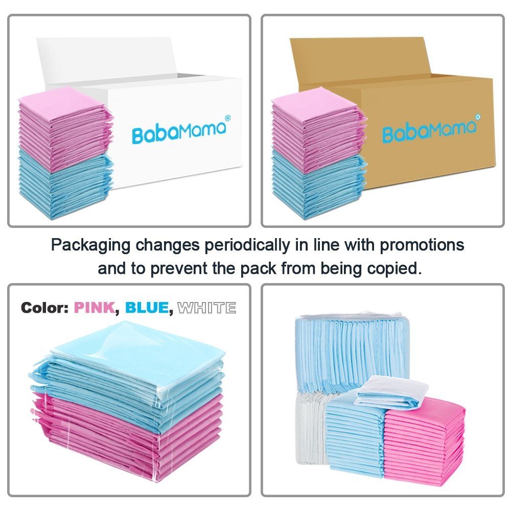 BabaMama - Disposable Changing Mats - 10pcs - Pink/Blue