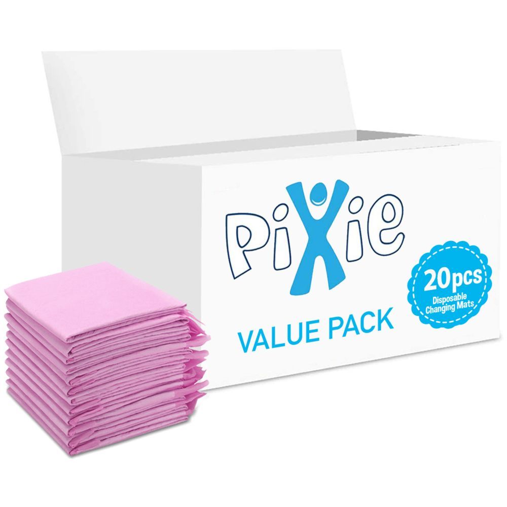 Pixie - Disposable Changing Mats, 20 Counts - Pink