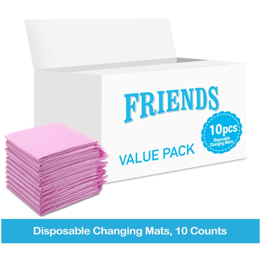 Friends - Disposable Changing Mats, 10 Counts - Pink