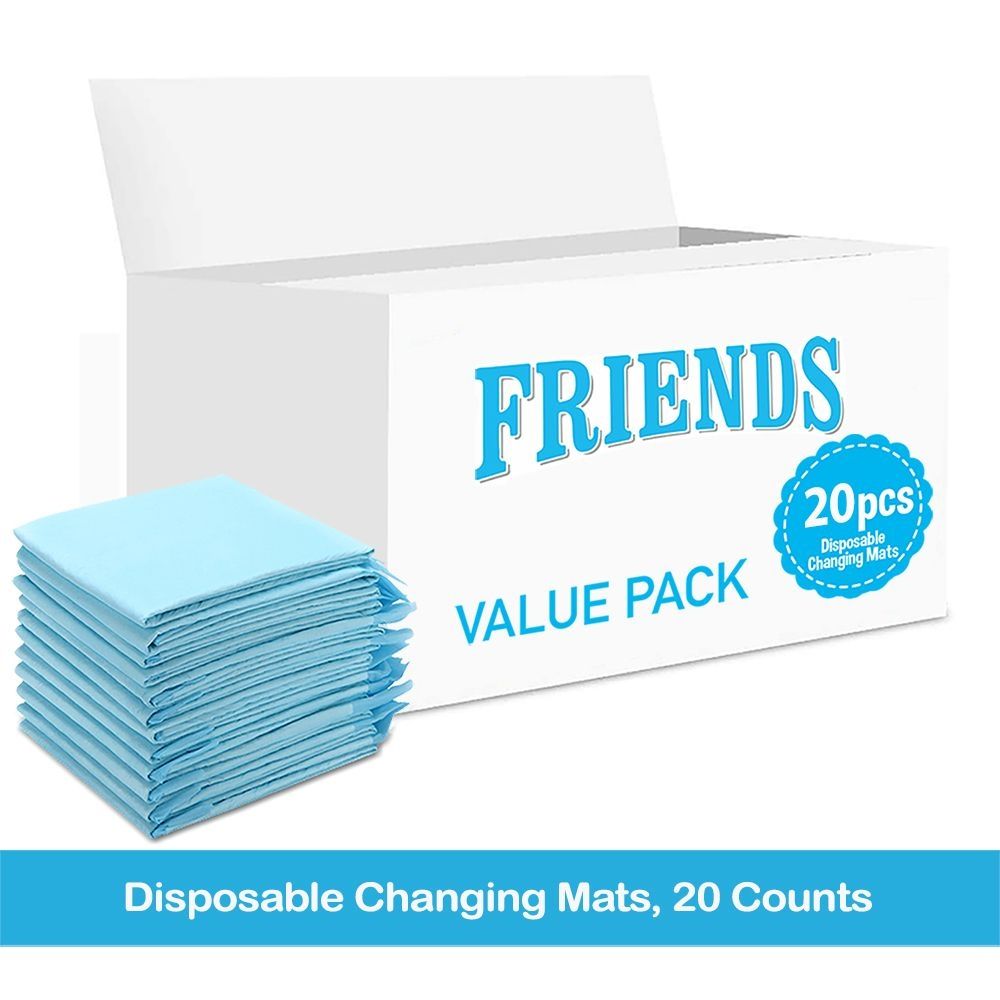 Friends - Disposable Changing Mats - 20pcs - Blue