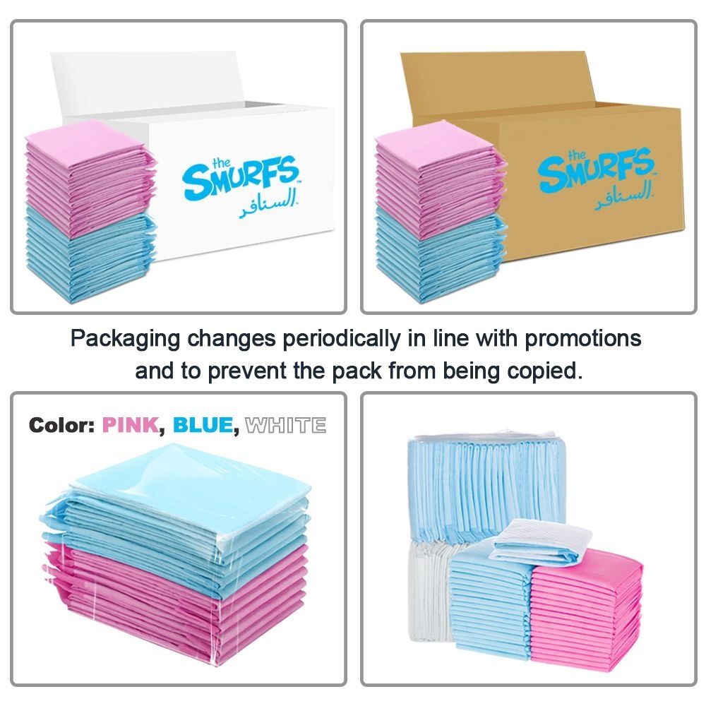 Smurfs - Disposable Changing Mats - 10pcs - Pink/Blue