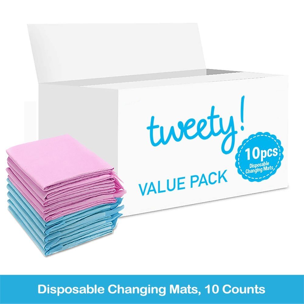 Tweety - Disposable Changing Mats - 10pcs - Pink/Blue