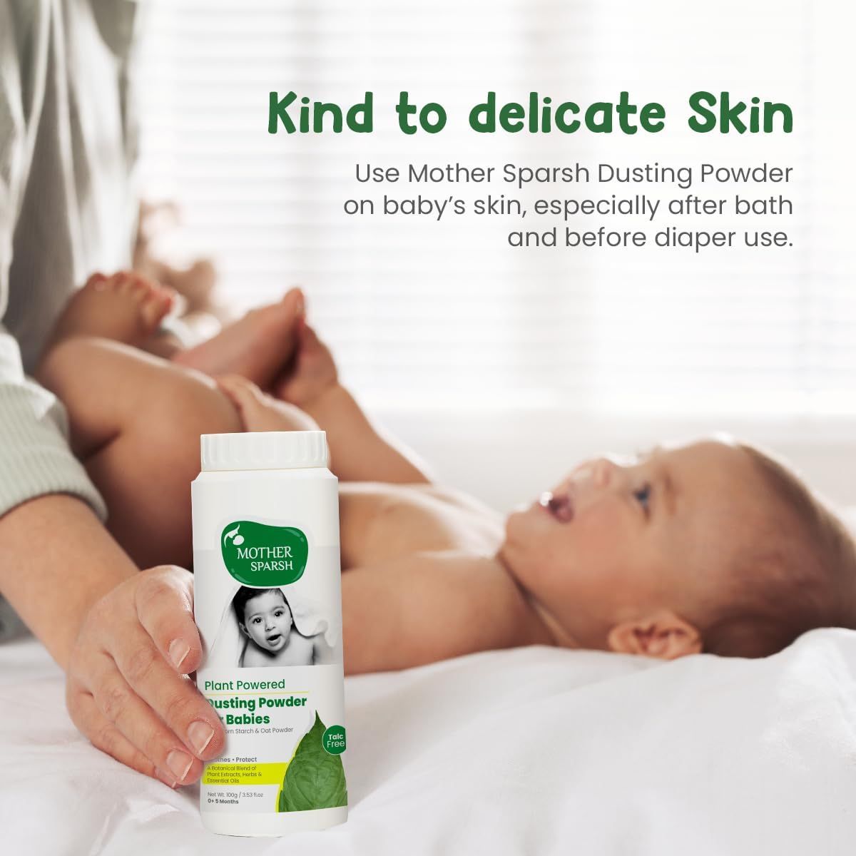 Mother Sparsh - Talc-Free Babies Natural Dusting Powder 100g