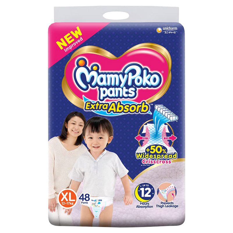 MamyPoko - Extra Absorb Diaper Size XL48 12-17kg - 48pcs