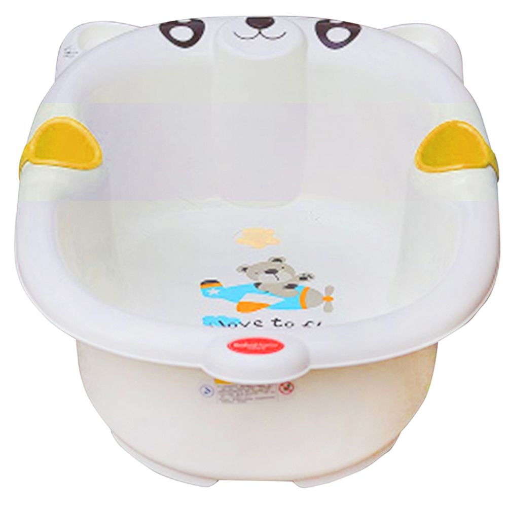 Luvlap - Bear Baby Bathing Tub Portable - Yellow