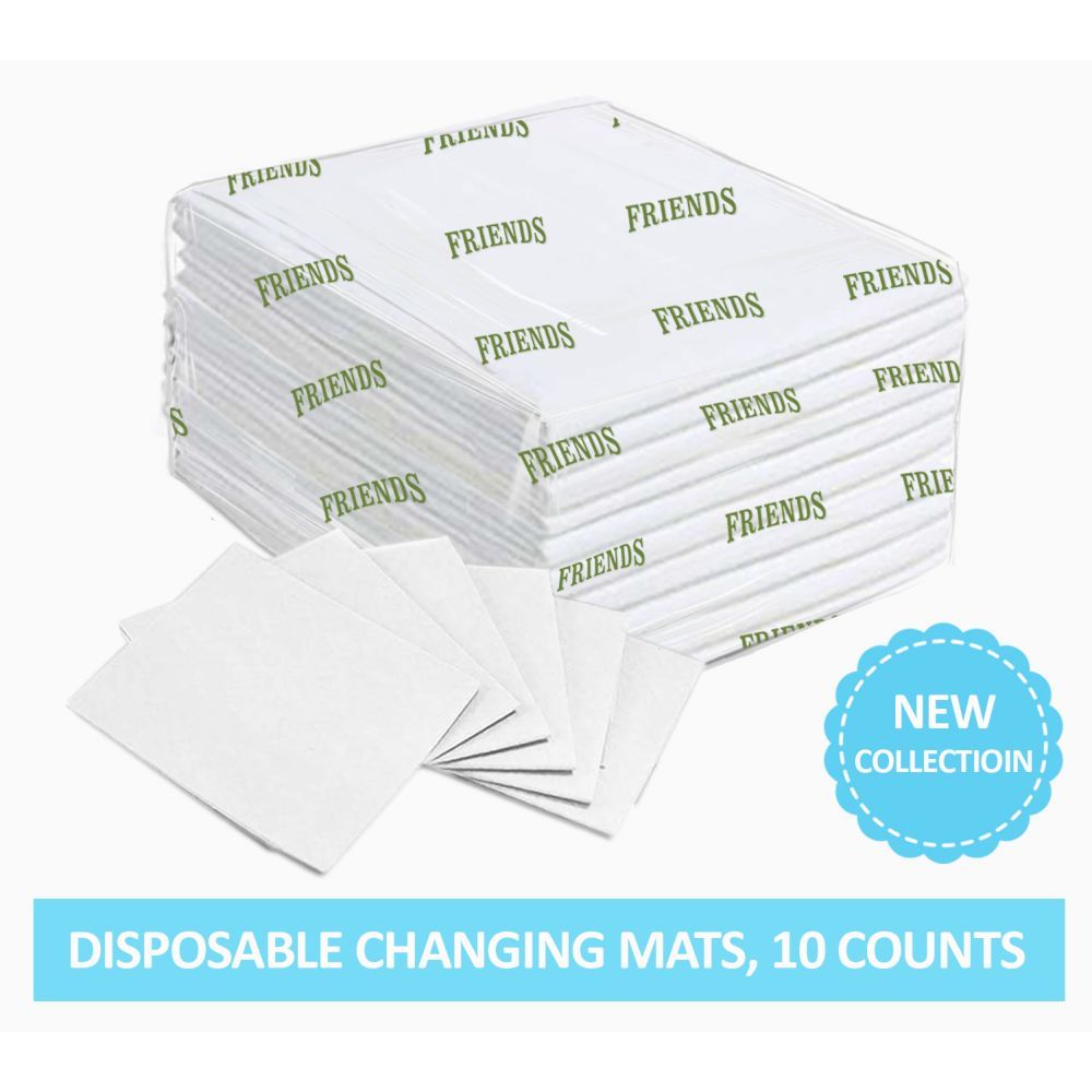 Friends - Disposable Changing Mats, 10 Counts-White