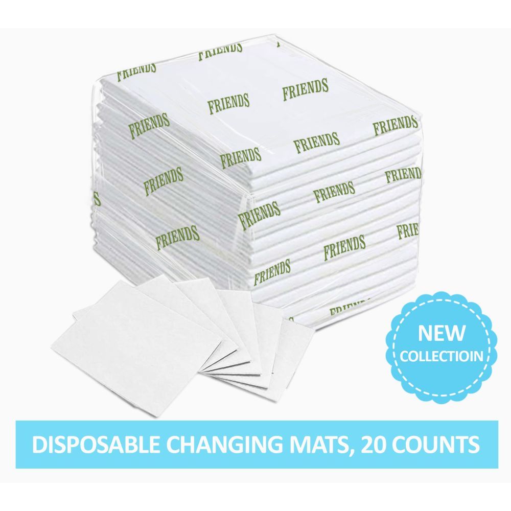 Friends - Disposable Changing Mats, 20 Counts-White