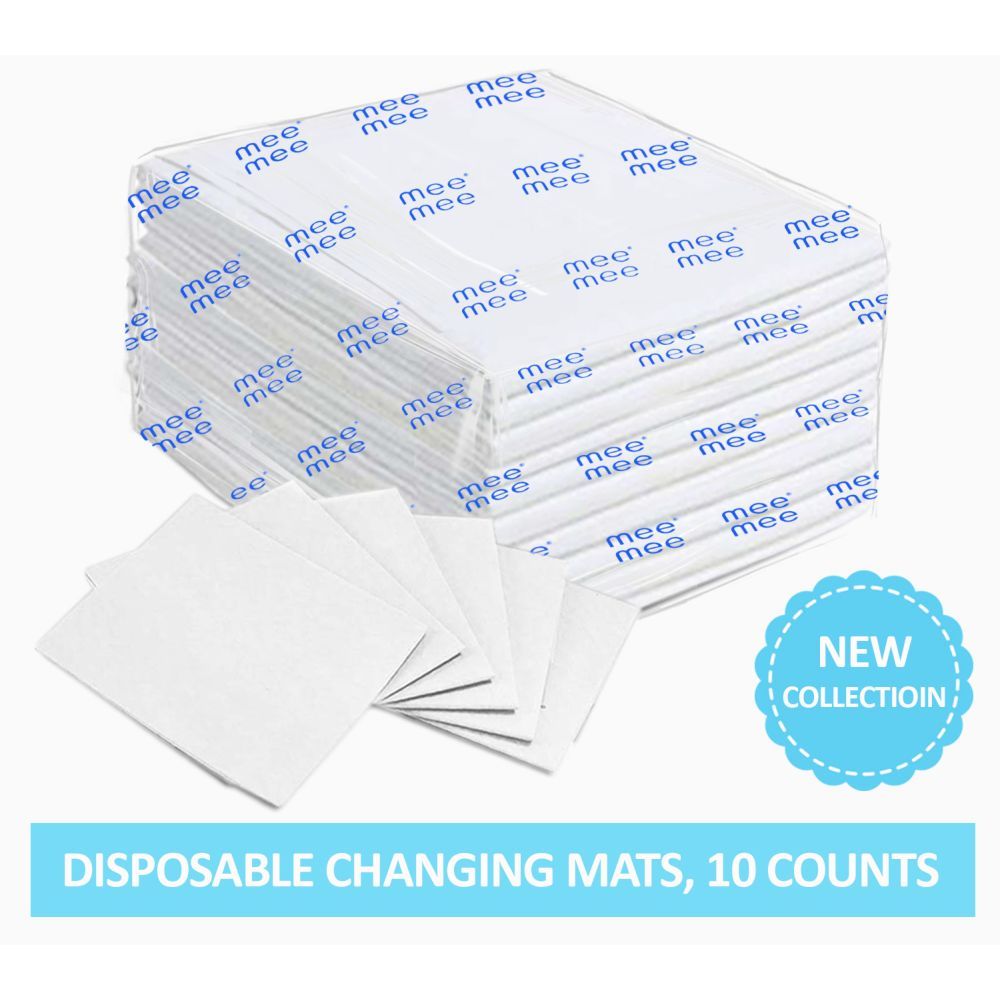 Mee Mee - Disposable Changing Mats, 10 Counts-White