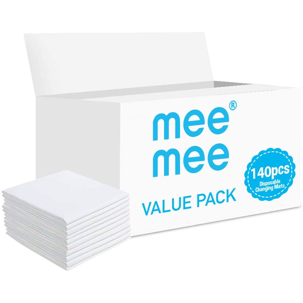 Mee Mee - Disposable Changing Mats, 140 Counts-White