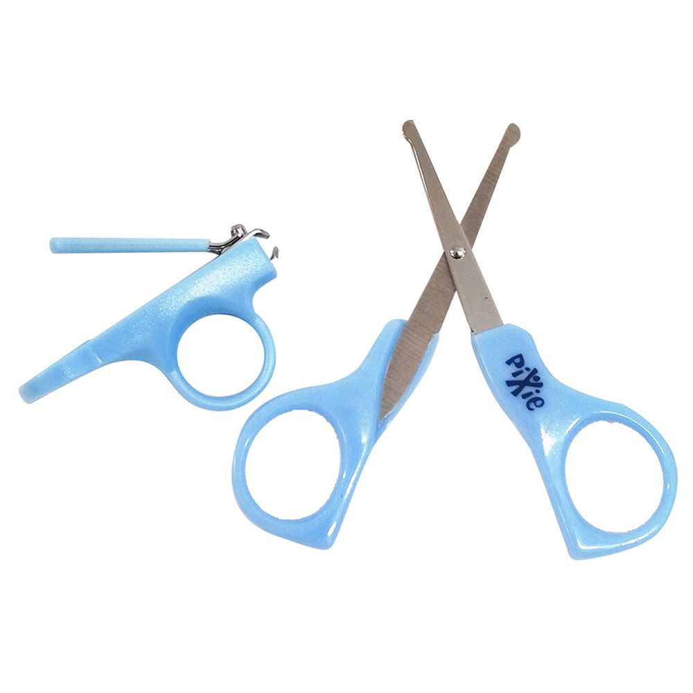 Pixie - Baby Nail Cutter & Scissors - Blue