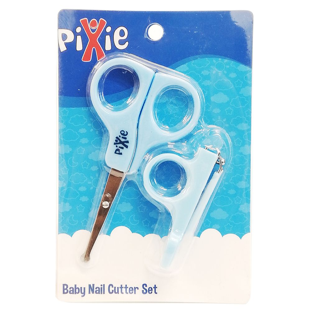 Pixie - Baby Nail Cutter & Scissors - Blue