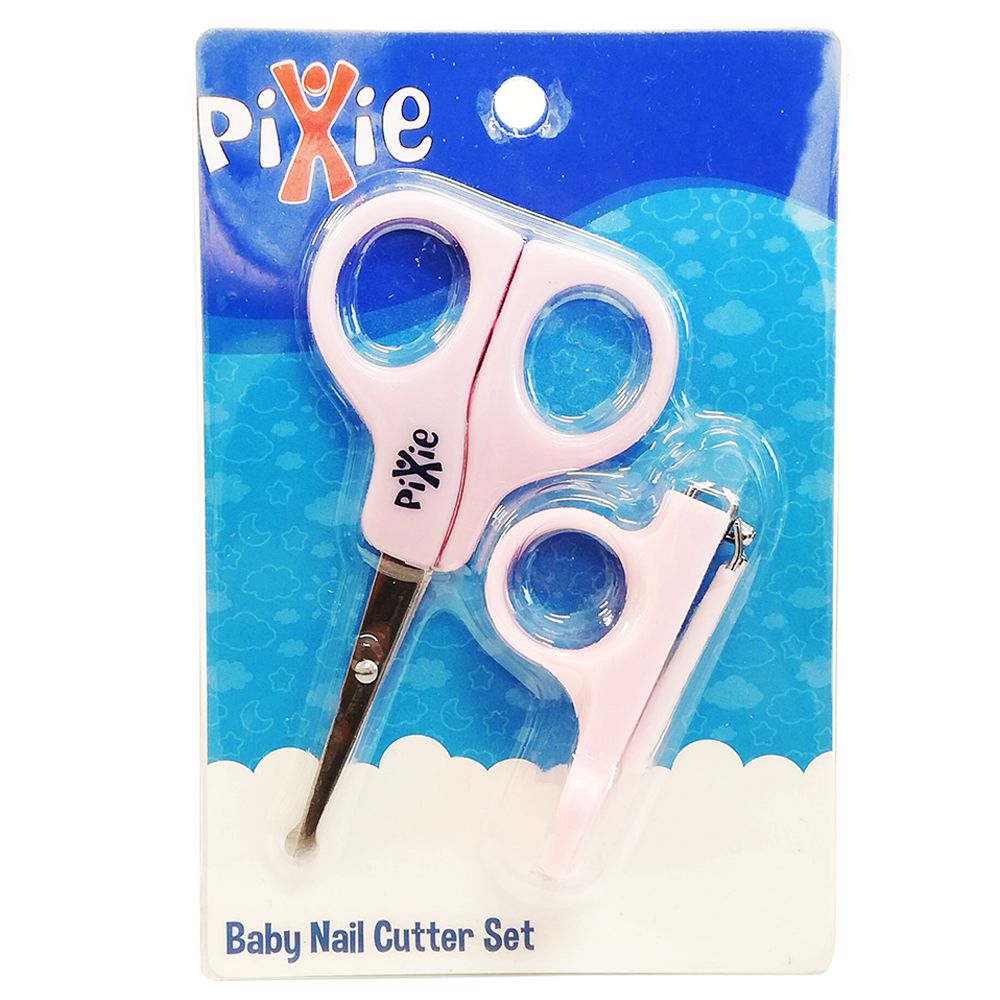 Pixie - Baby Nail Cutter & Scissors - Pink