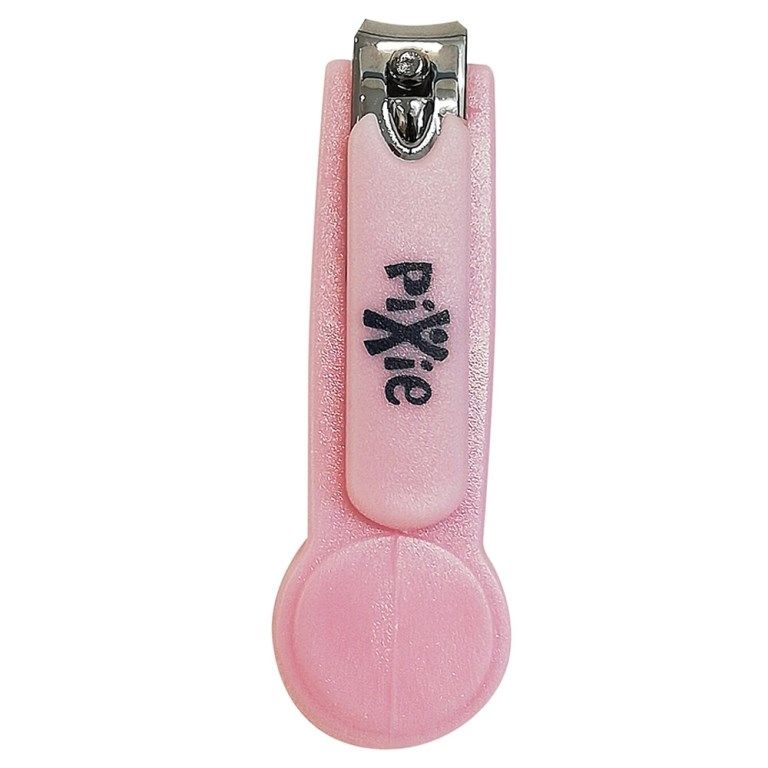 Pixie Baby Scissors + Baby Nail Clipper - White/Pink