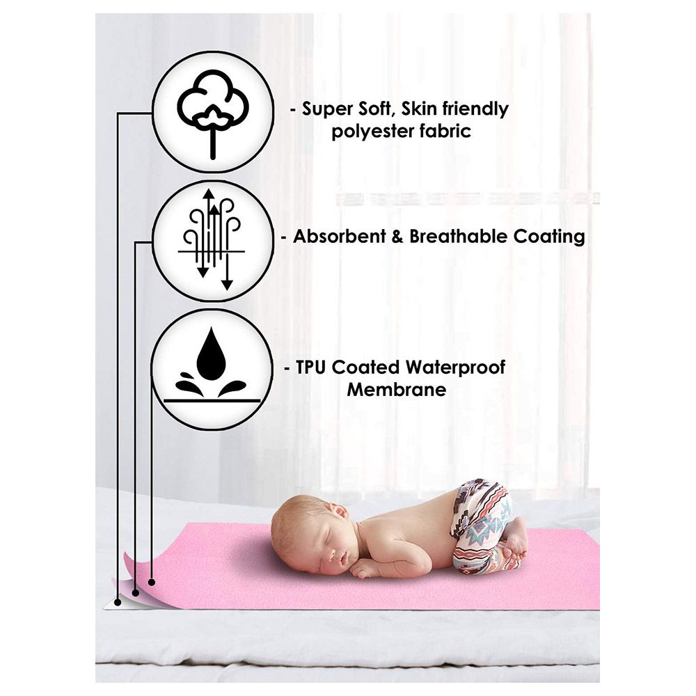 Story@Home - Waterproof Large Baby Mat - Pink