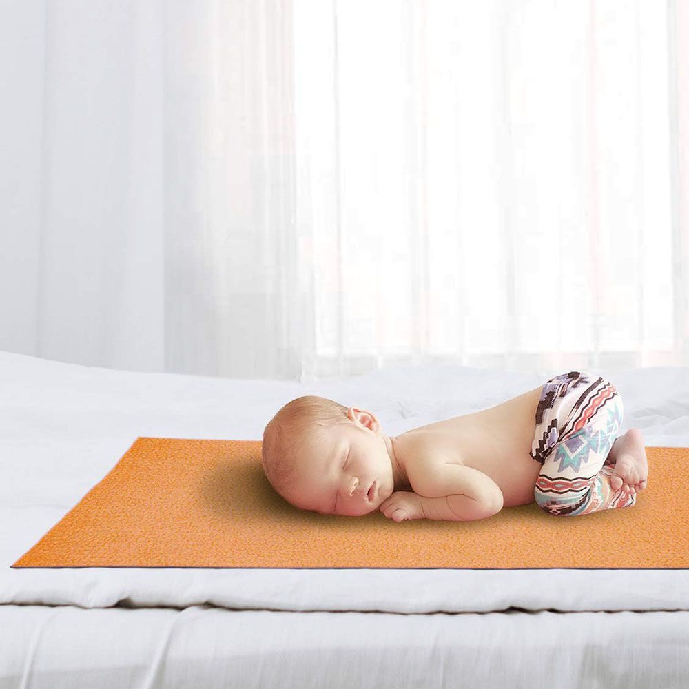 Story@Home - Waterproof 1 Piece Small Baby Mat - Orange