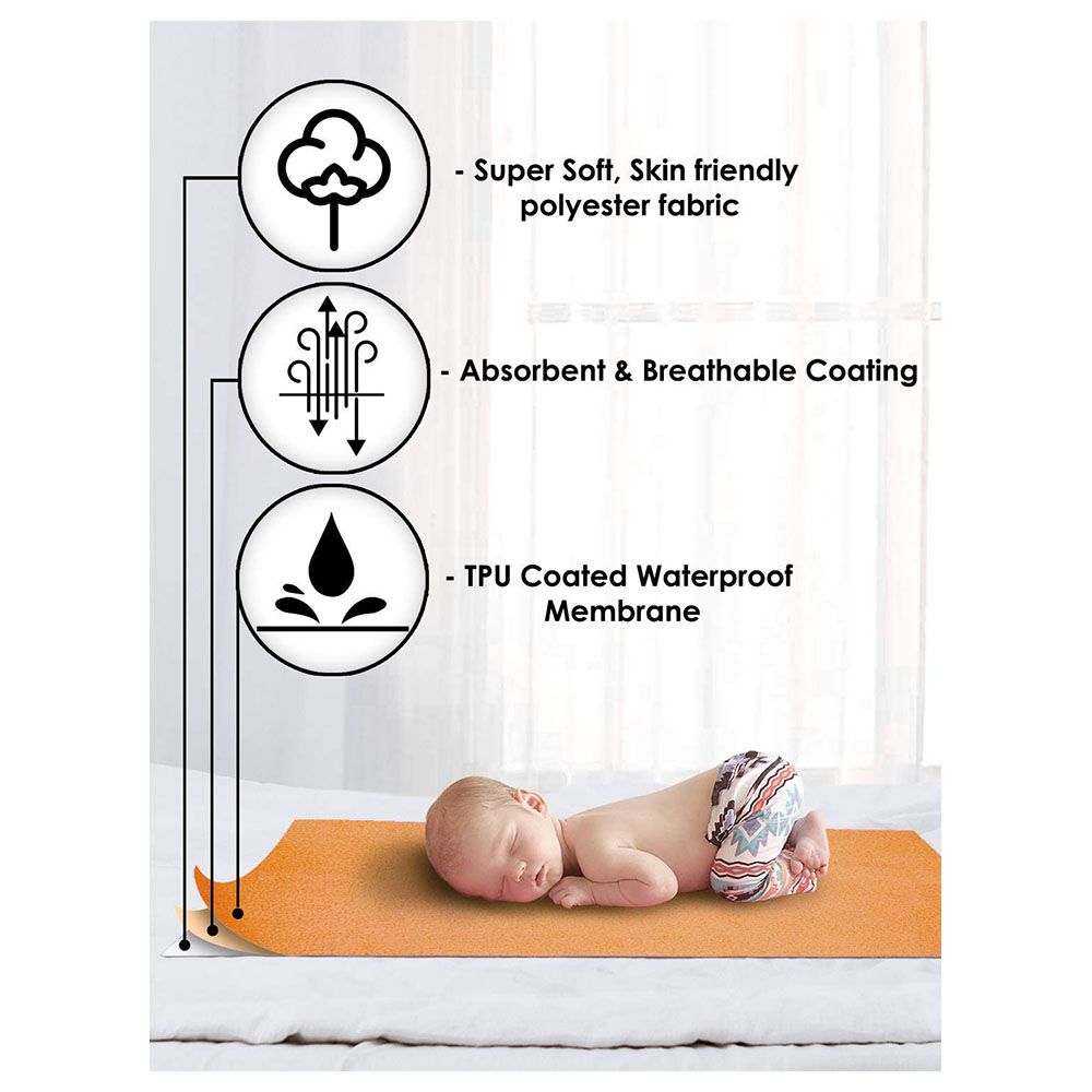 Story@Home - Mattress Protector Small Baby Mat - Orange