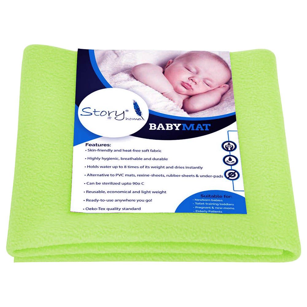 Story@Home - Mattress Protector Medium Baby Mat - Green