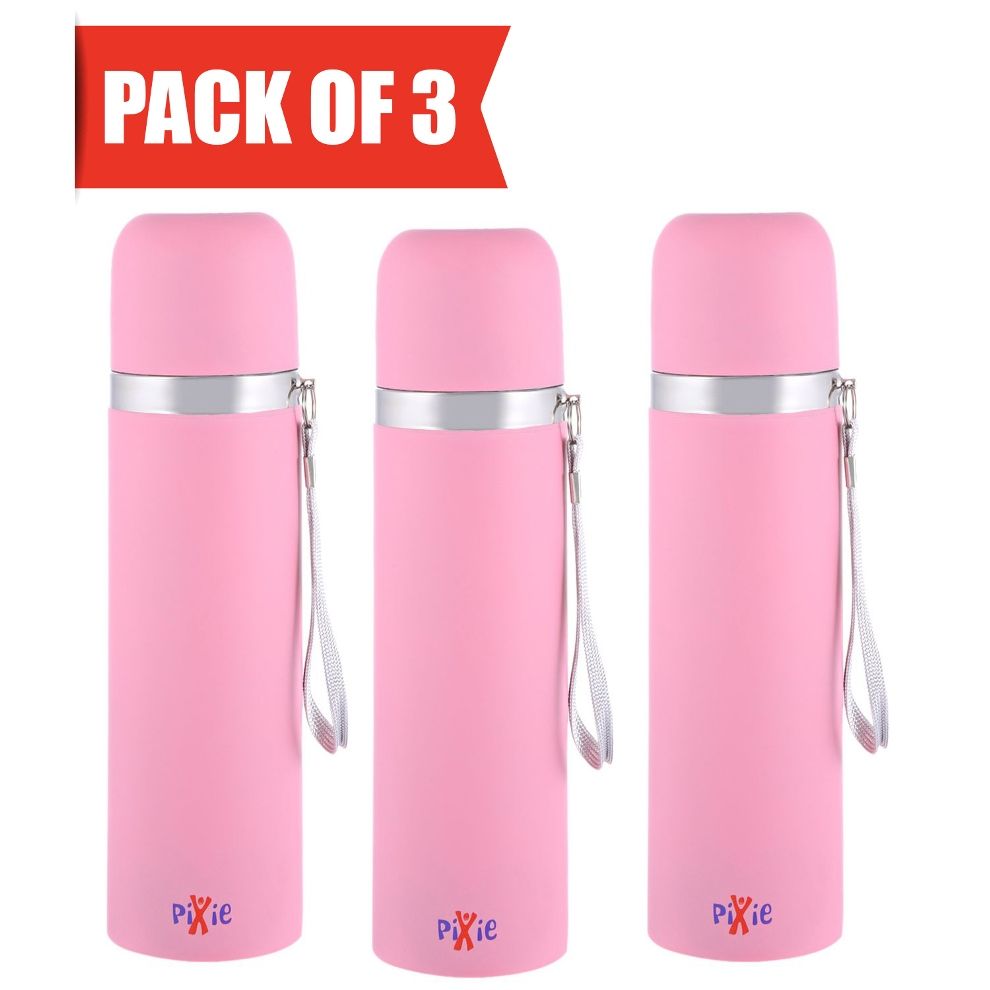 Pixie - Thermo 500ml - Pink (Pack Of 3)