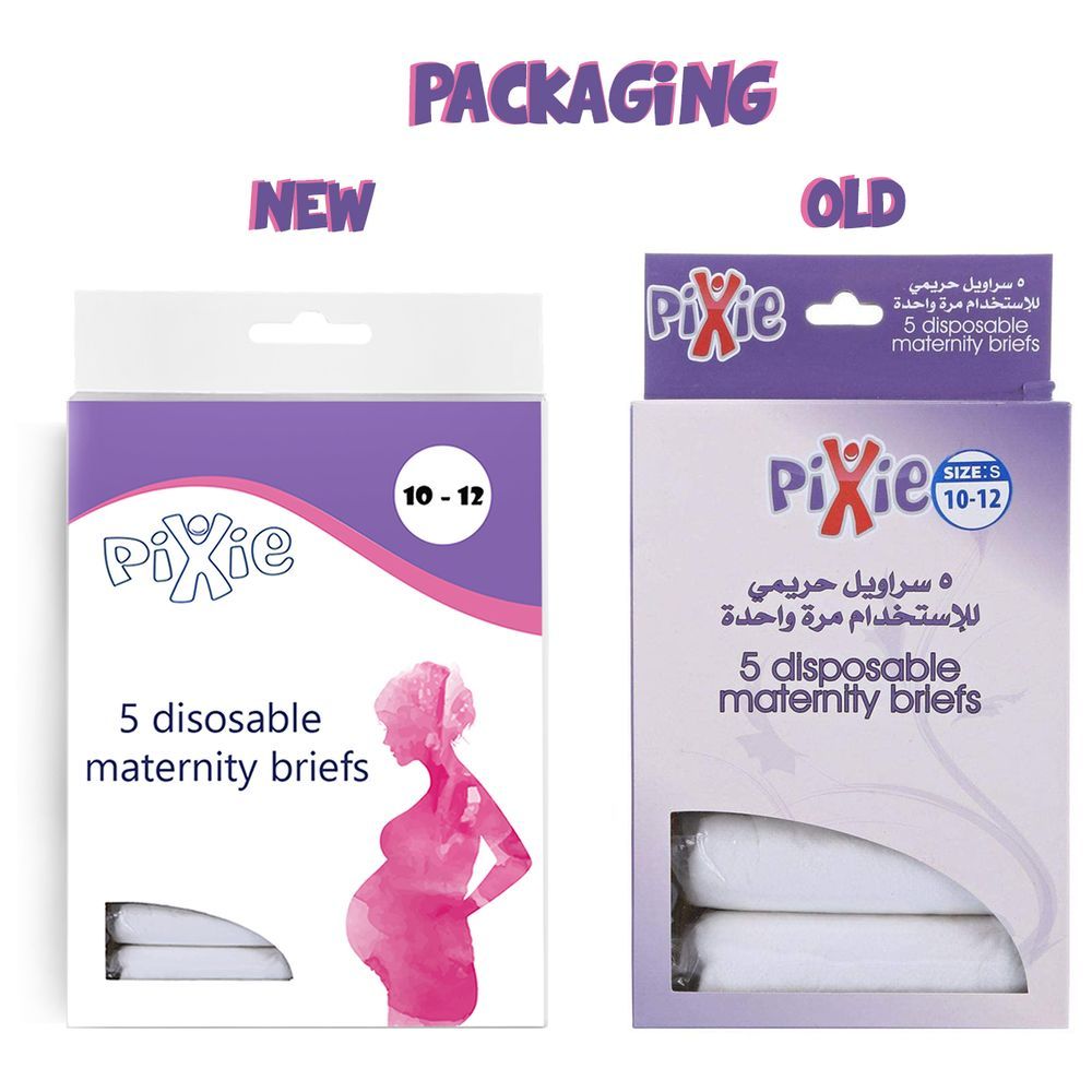 Pixie - Disposable Maternity Brief (Size 10-12) (Pack of 2)