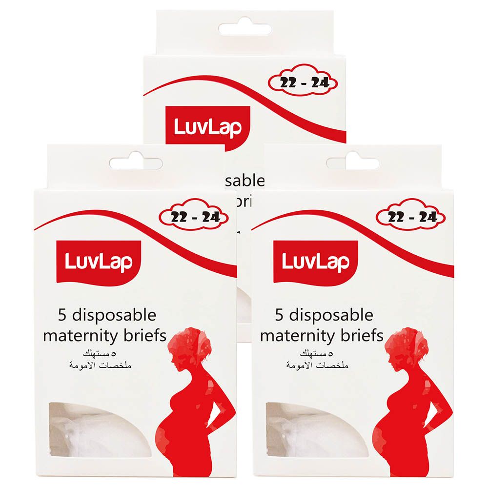 Luvlap - Disposable Maternity Brief Size 22-24 Pack Of 3