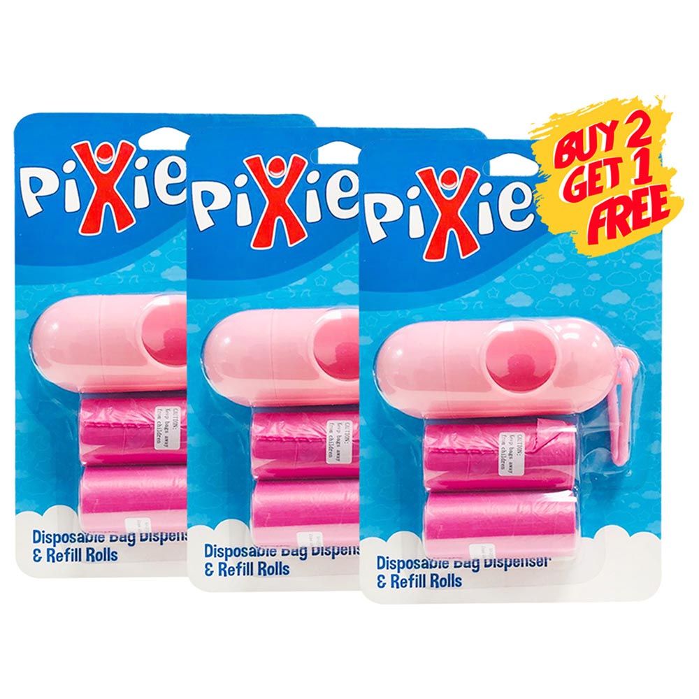 Pixie - Dispenser Bag & Refill (Pink) (Buy 2 Get 1 Free)