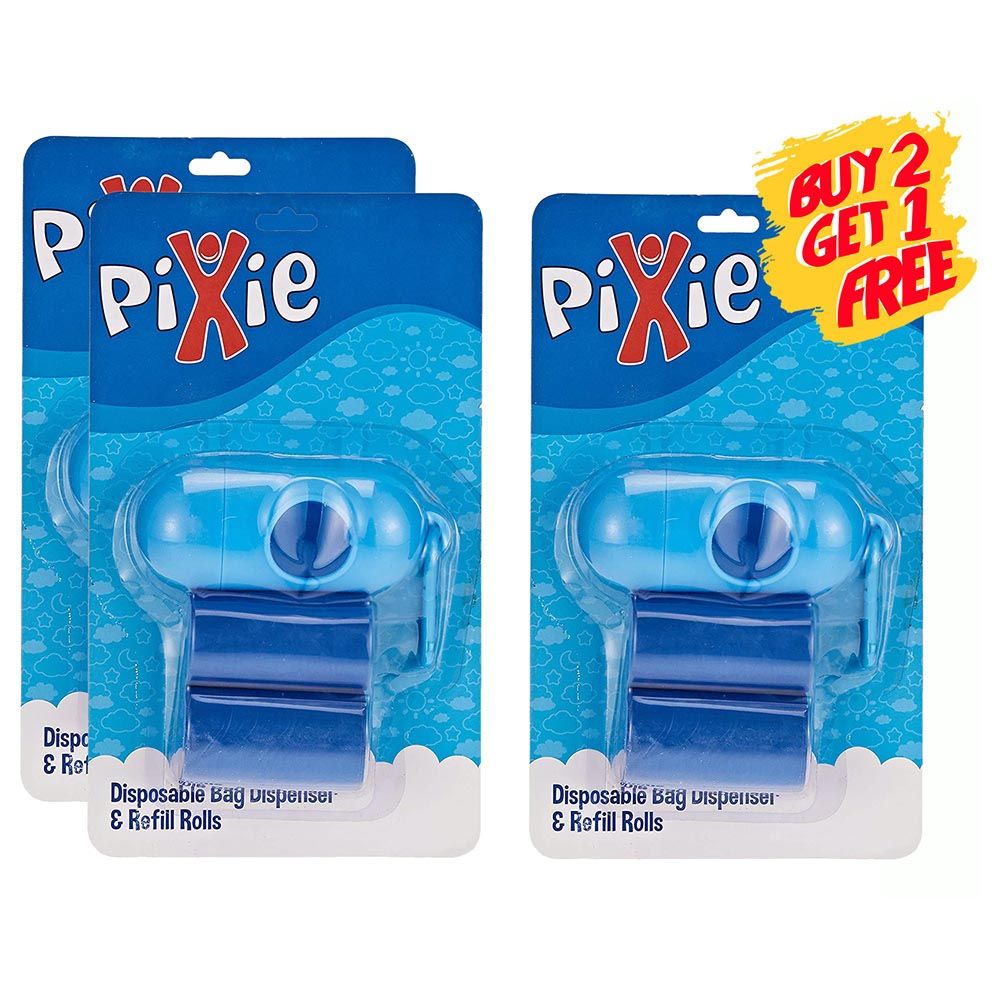 Pixie - Dispenser Bag & Refill (Blue) (Buy 2 Get 1 Free)