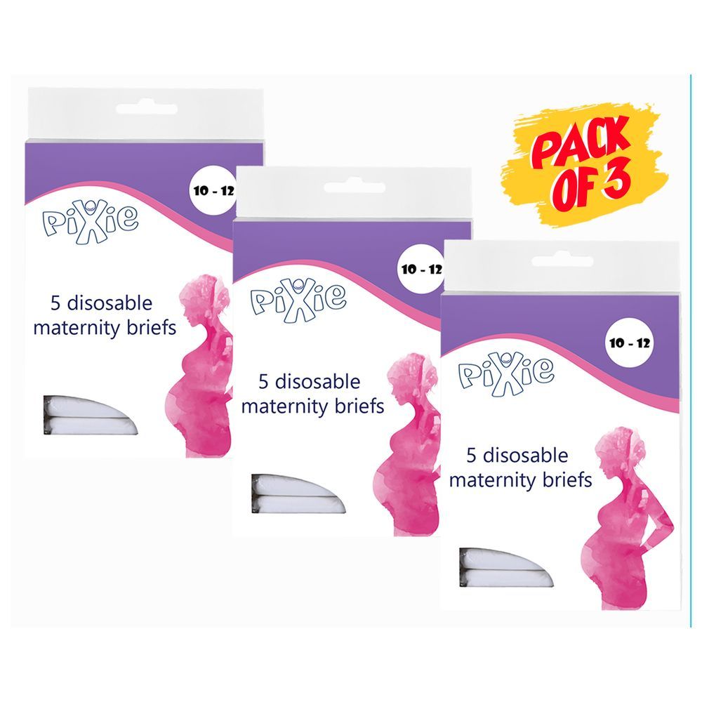 Pixie - Disposable Maternity Brief (Size 10-12) (Pack of 3)