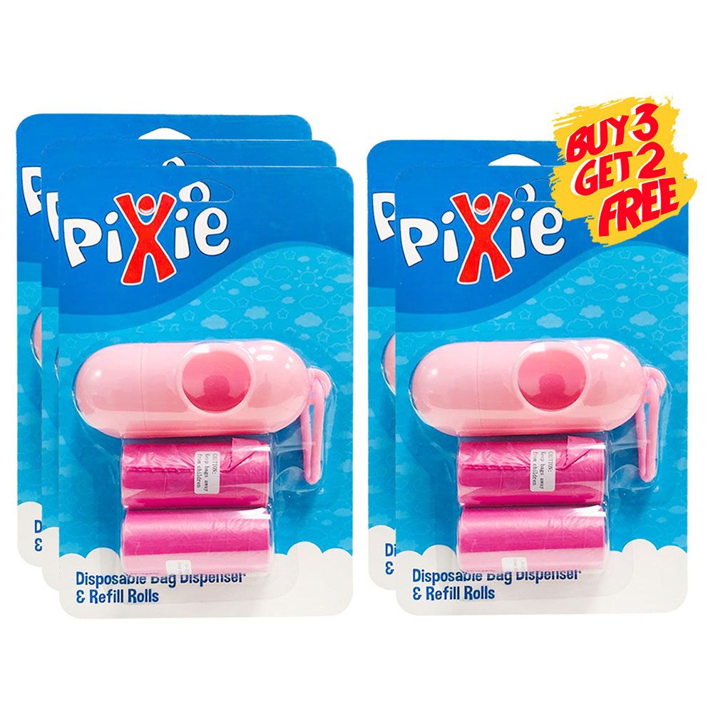 Pixie - Dispenser Bag & Refill (Pink) (Buy 3 Get 2 Free)