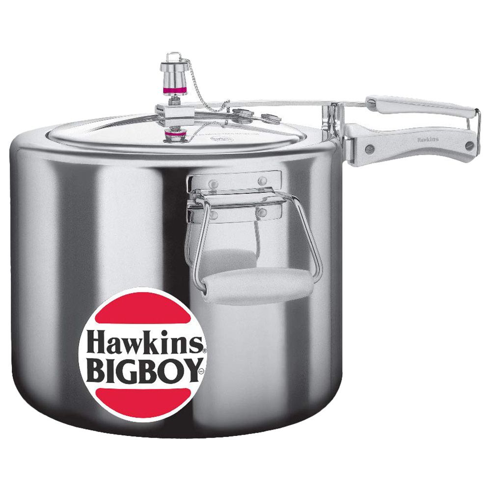 Hawkins BigBoy Aluminium Pressure Cooker, 18 Litres, Silver