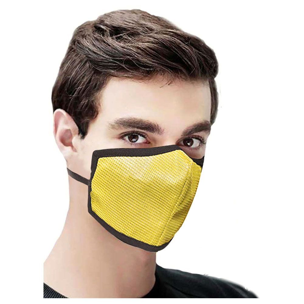 Swayam Reusable 4-Layers Protective Face Mask - Yellow