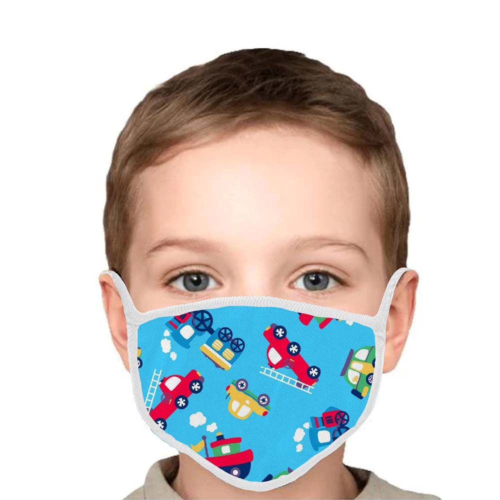 Swayam - Kids Reusable Cloth Face Mask - Cars