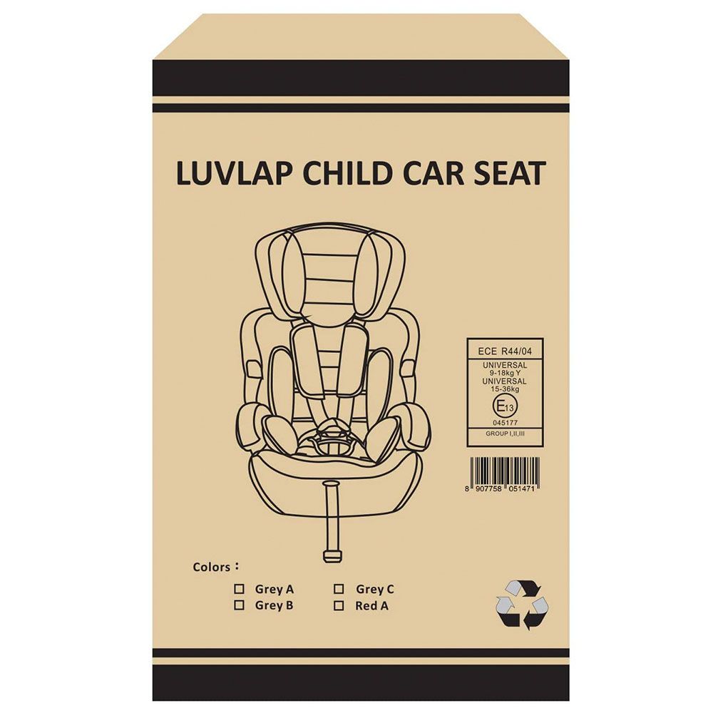 Luvlap - Child Car Seat Multi-Adjustable - Red