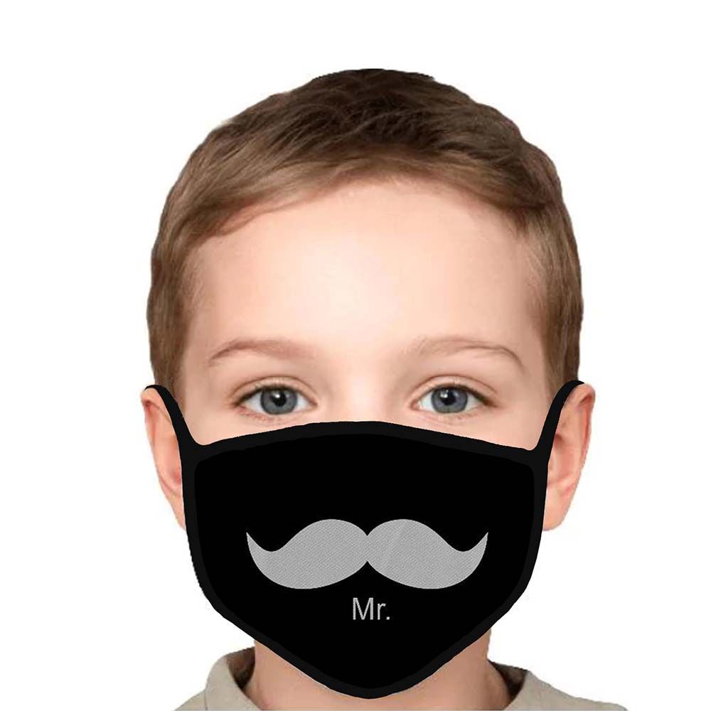 Swayam - Kids Reusable Cloth Face Mask - Moustache