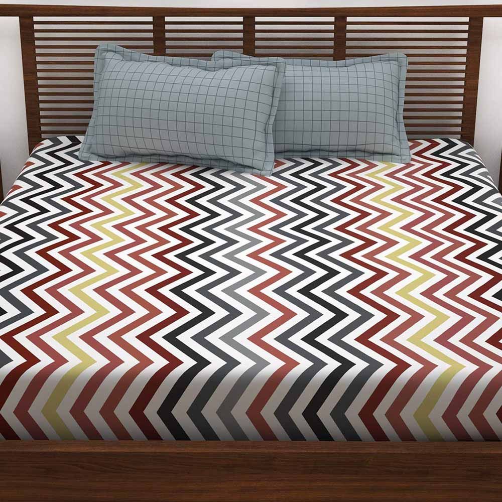 Story@Home - Double With 2 Pillow Covers - Chevron