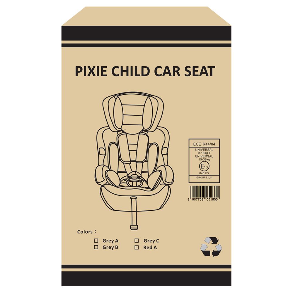 Pixie - Child Multi-Adjustable Car Seat - Grey