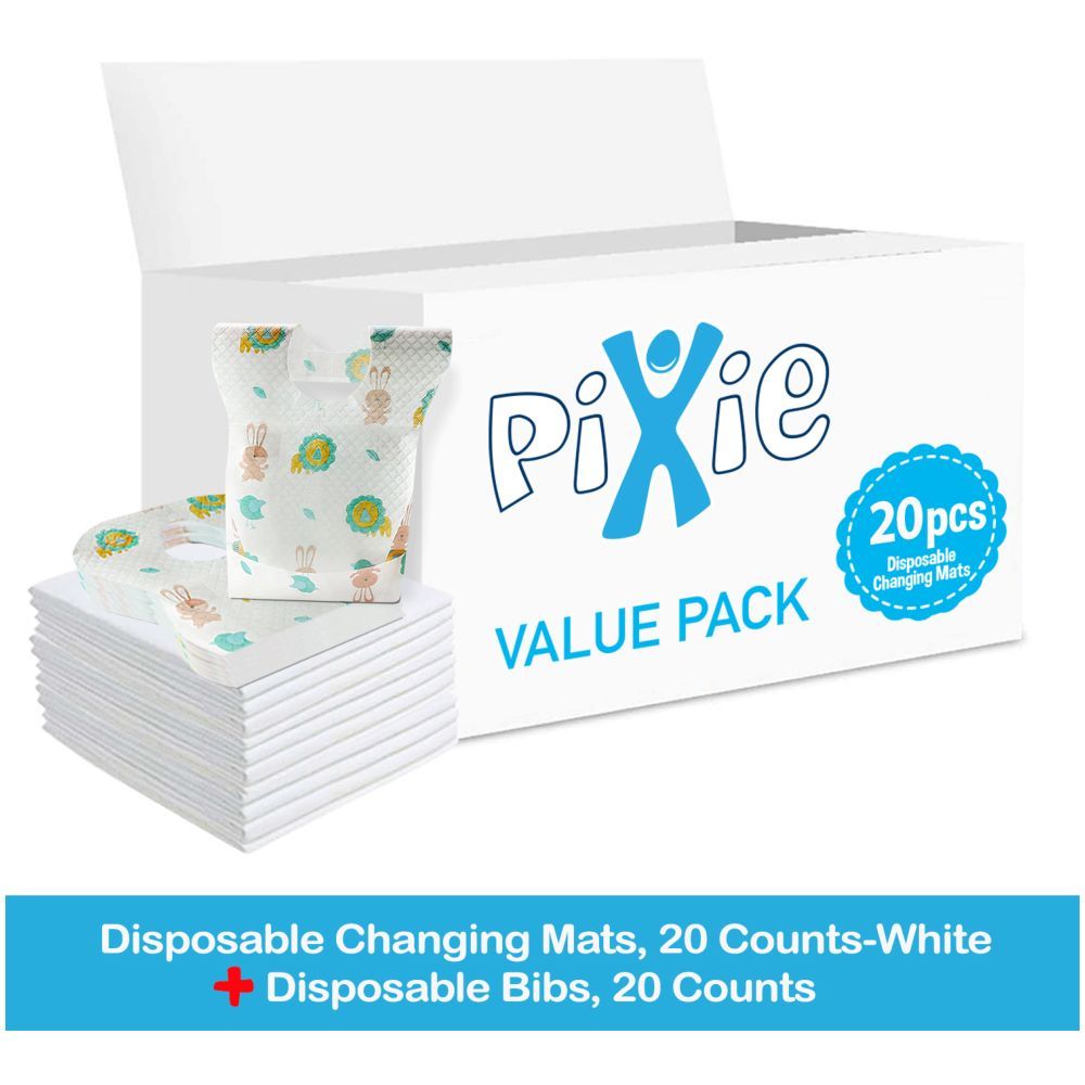 Pixie - Changing Mats + Bibs 40pc - Set