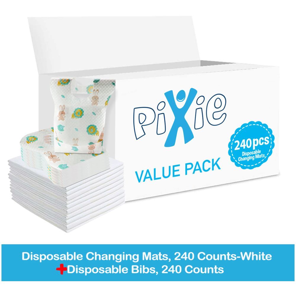 Pixie - Changing Mats + Bibs 480pc - Set