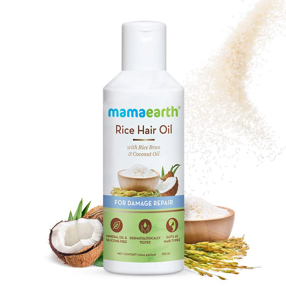 Mamaearth - Rice Hair Oil w/ Rice Bran & Coconut Oil - 150ml