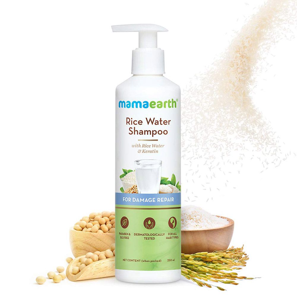 Mamaearth - Rice Water Shampoo For Damage Repair 250ml