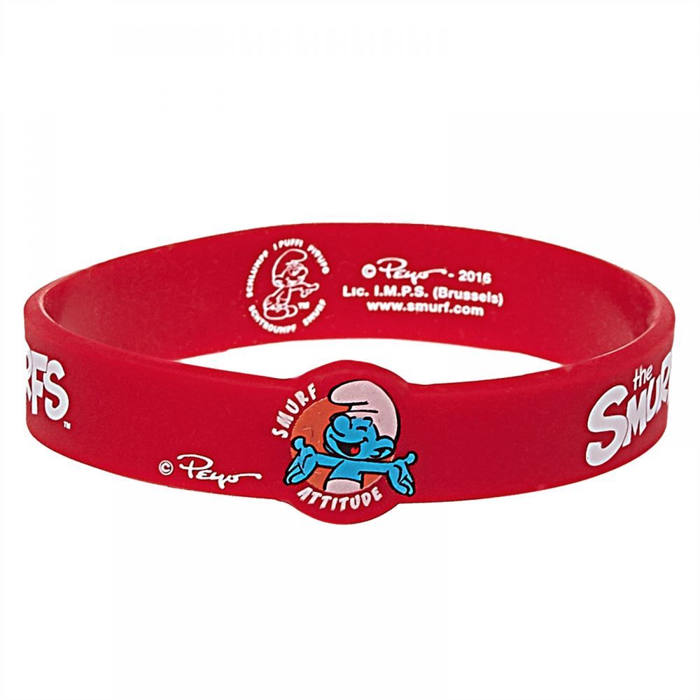 Smurfs - Silicone Bands - White & Red, Pack of 2