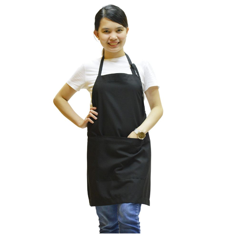 Veronica - Polycotton Apron Pack Of 6 - Black