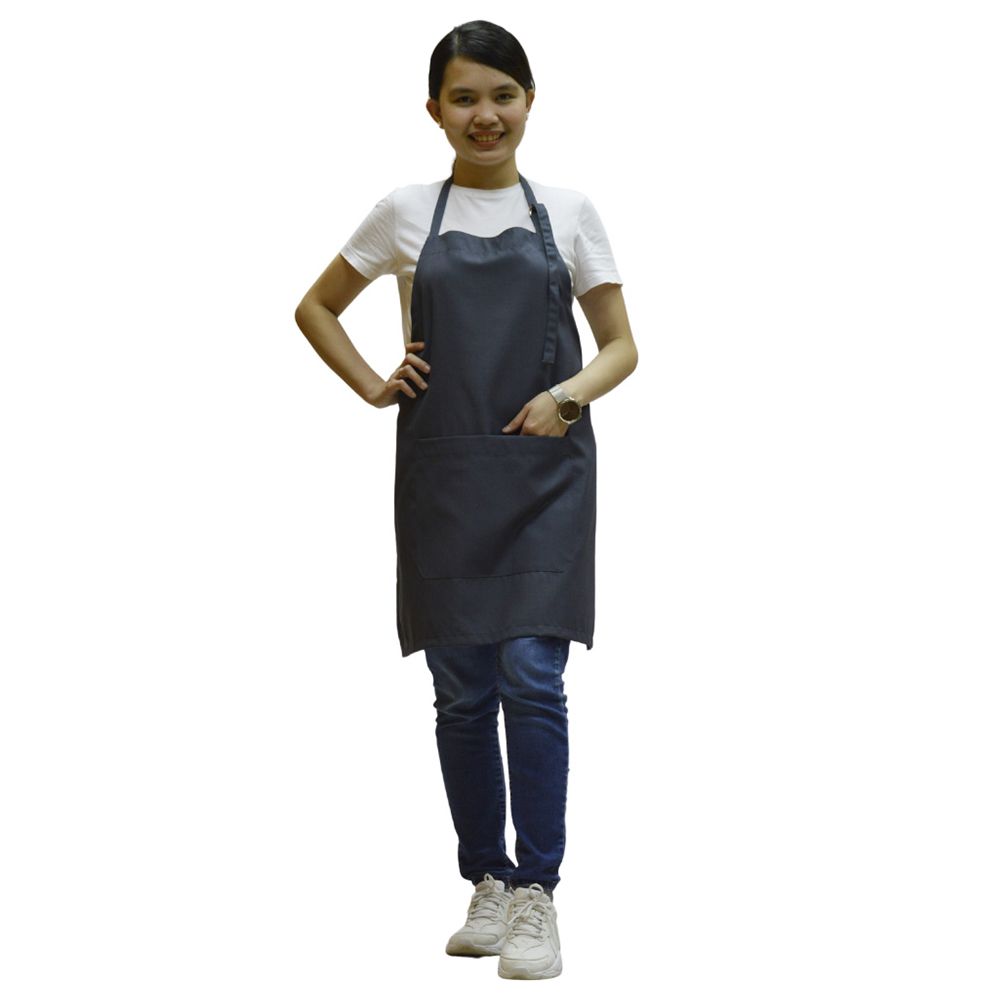 Veronica - Polycotton Apron Pack Of 6 - Dark Grey