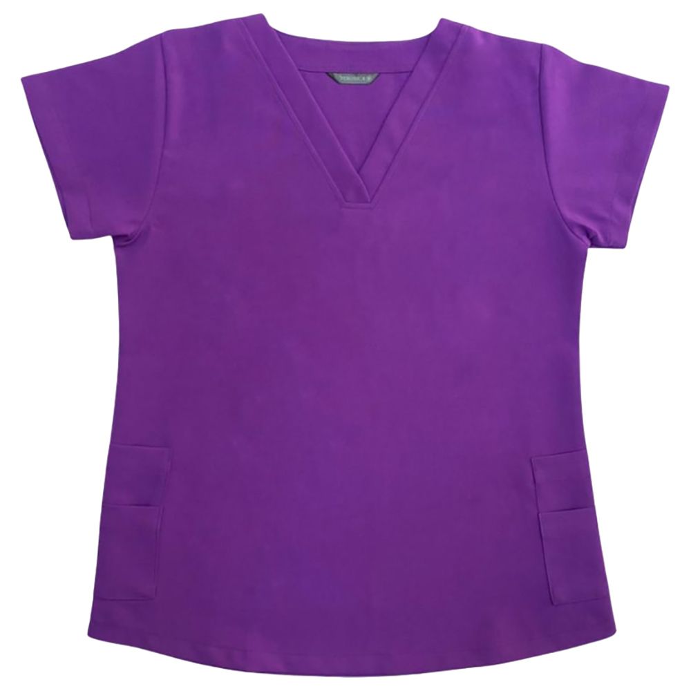 Veronica - Minimatt Scrub Suit/Medical Set Uniform - Violet