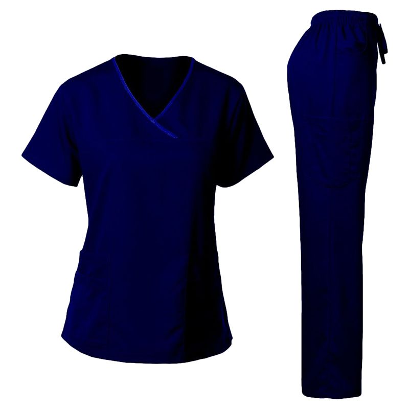 Veronica - Scrub Suit Set Uniform For Ladies - Navy Blue