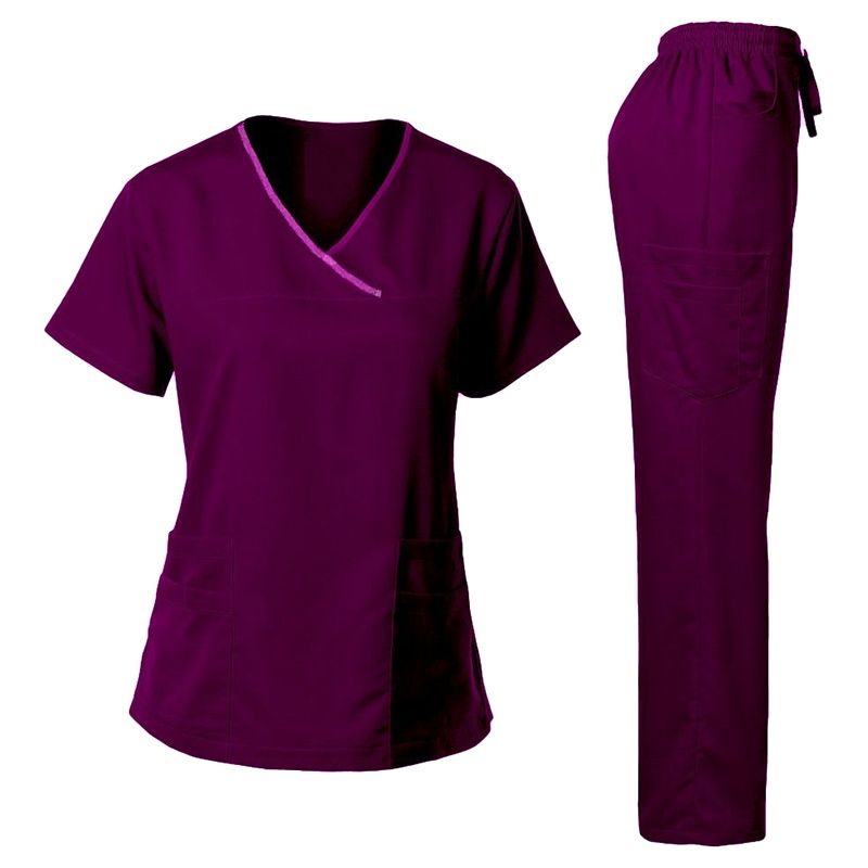 Veronica - Scrub Suit Set Uniform For Ladies - Purple