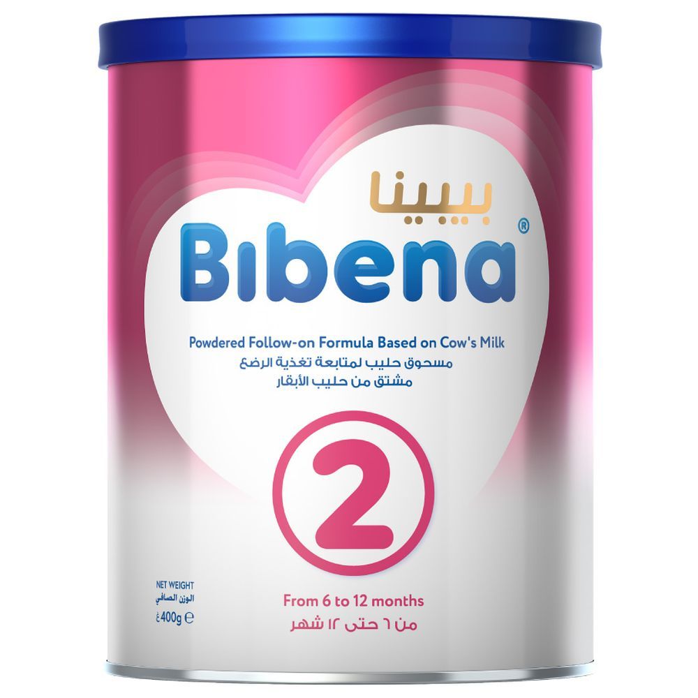 Bibena - 2 Premium Follow-on Baby Milk Formula W/ DHA & Prebiotics Blend - 400g