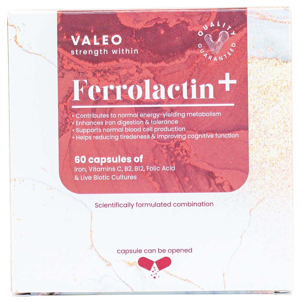 Valeo - Ferrolactin+ - 60 Capsules