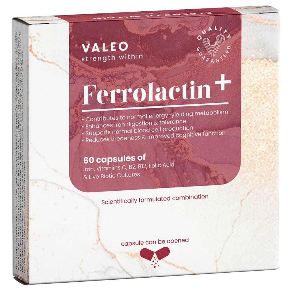 Valeo - Ferrolactin+ - 60 Capsules