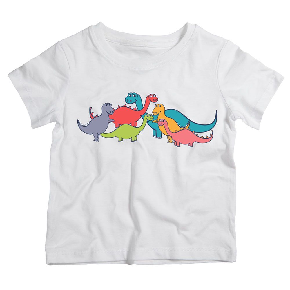 Twinkle Hands - Dinosaurs T-Shirt - White